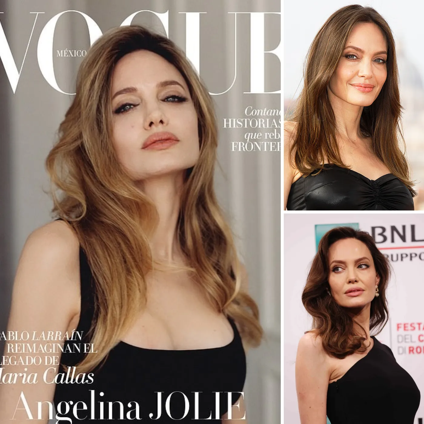Angelina Jolie’s magazine cover fails to overshadow the allure of Brad Pitt and Ines de Ramon.