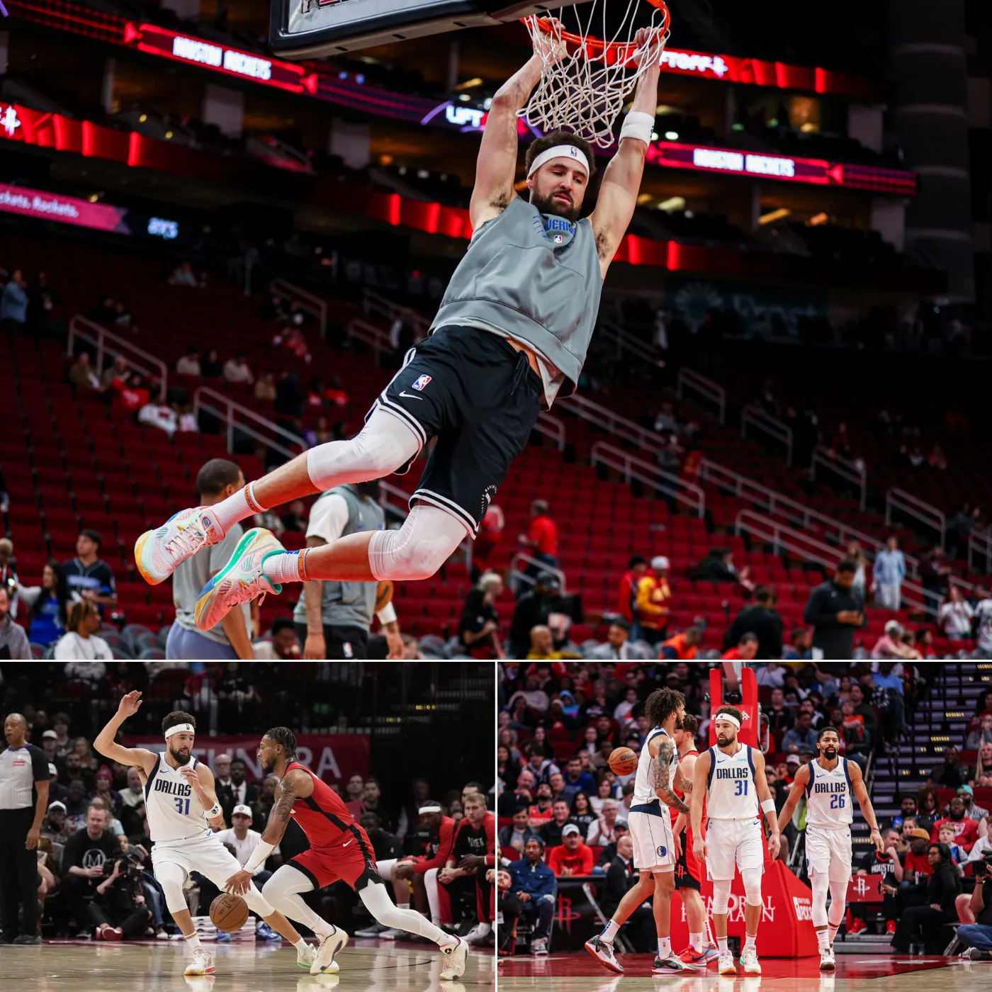 Klay Thompson’s Performance in Mavs-Rockets Game Sparks Strong Reactions from NBA Fans