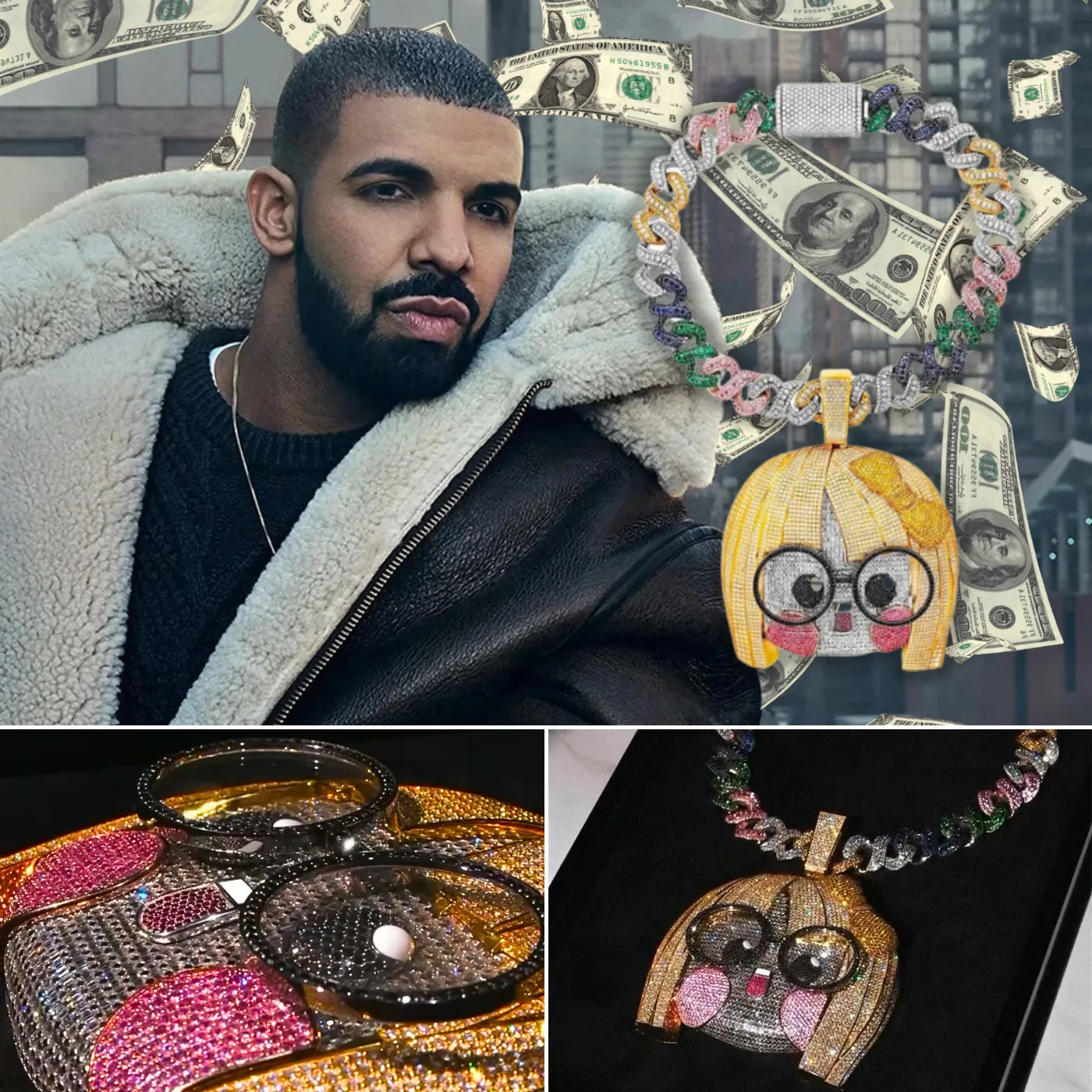 Drake’s Record-Breaking $5 Million Necklace – The Hidden Story Behind His Wealth