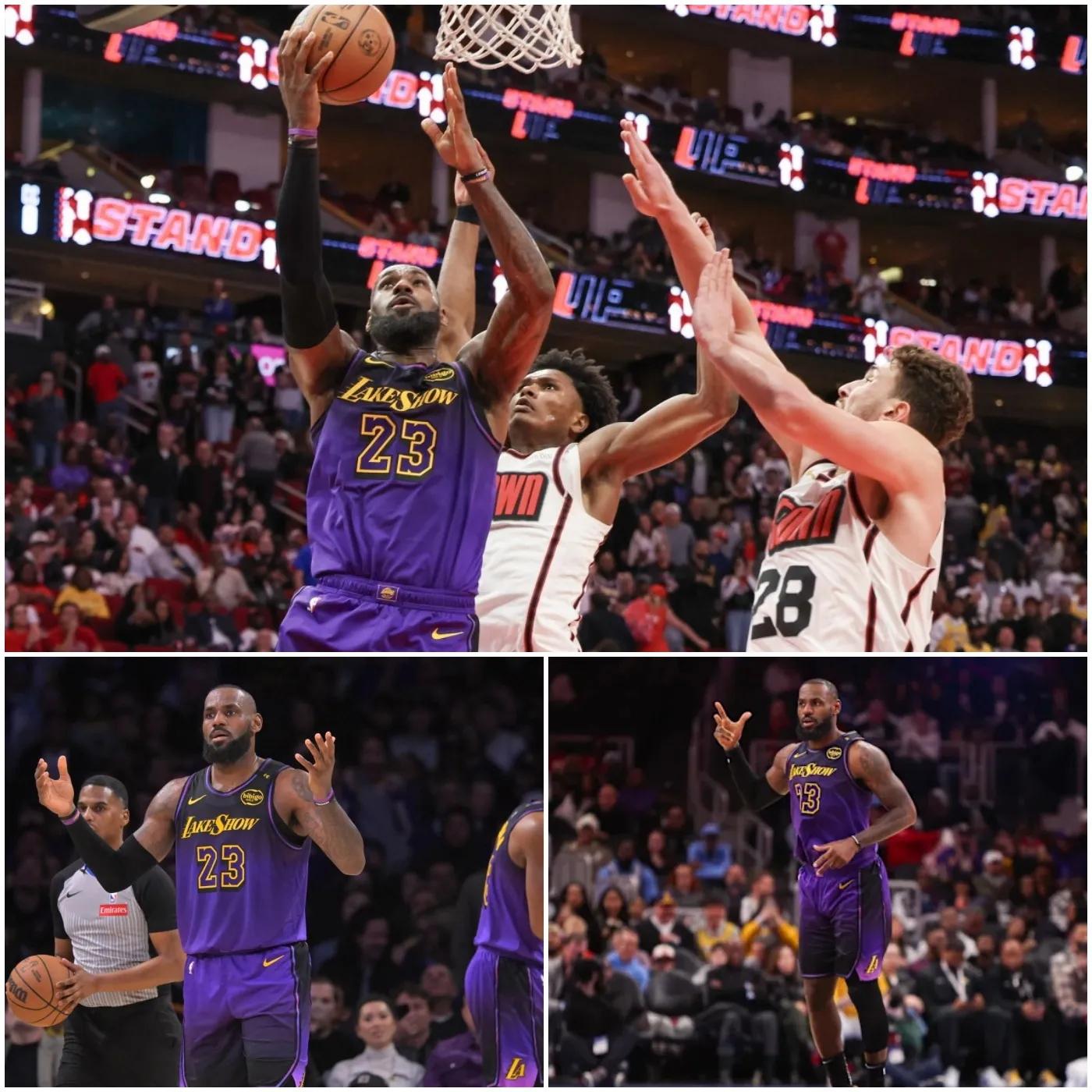 LeBron James caught in chaos as refs’ mistake sparks Lakers-Rockets drama