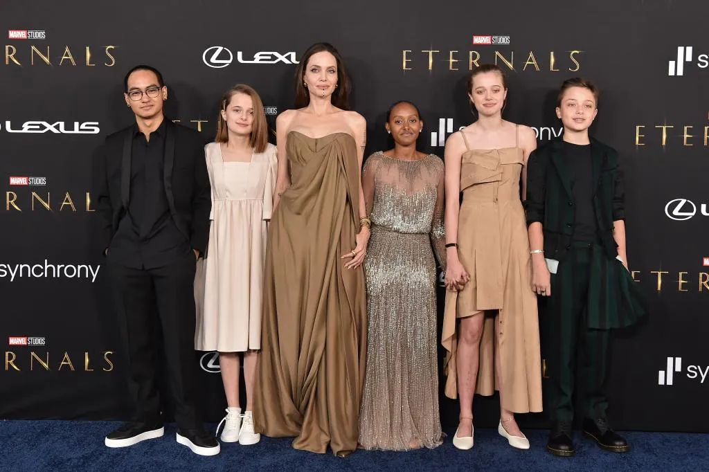 Angelina Jolie and Daughter Zahara Shine at the 2025 Golden Globes