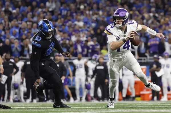 Vikings’ Nightmare Unfolds as Sam Darnold Faces Red-Zone Struggles in Crushing Loss to Lions