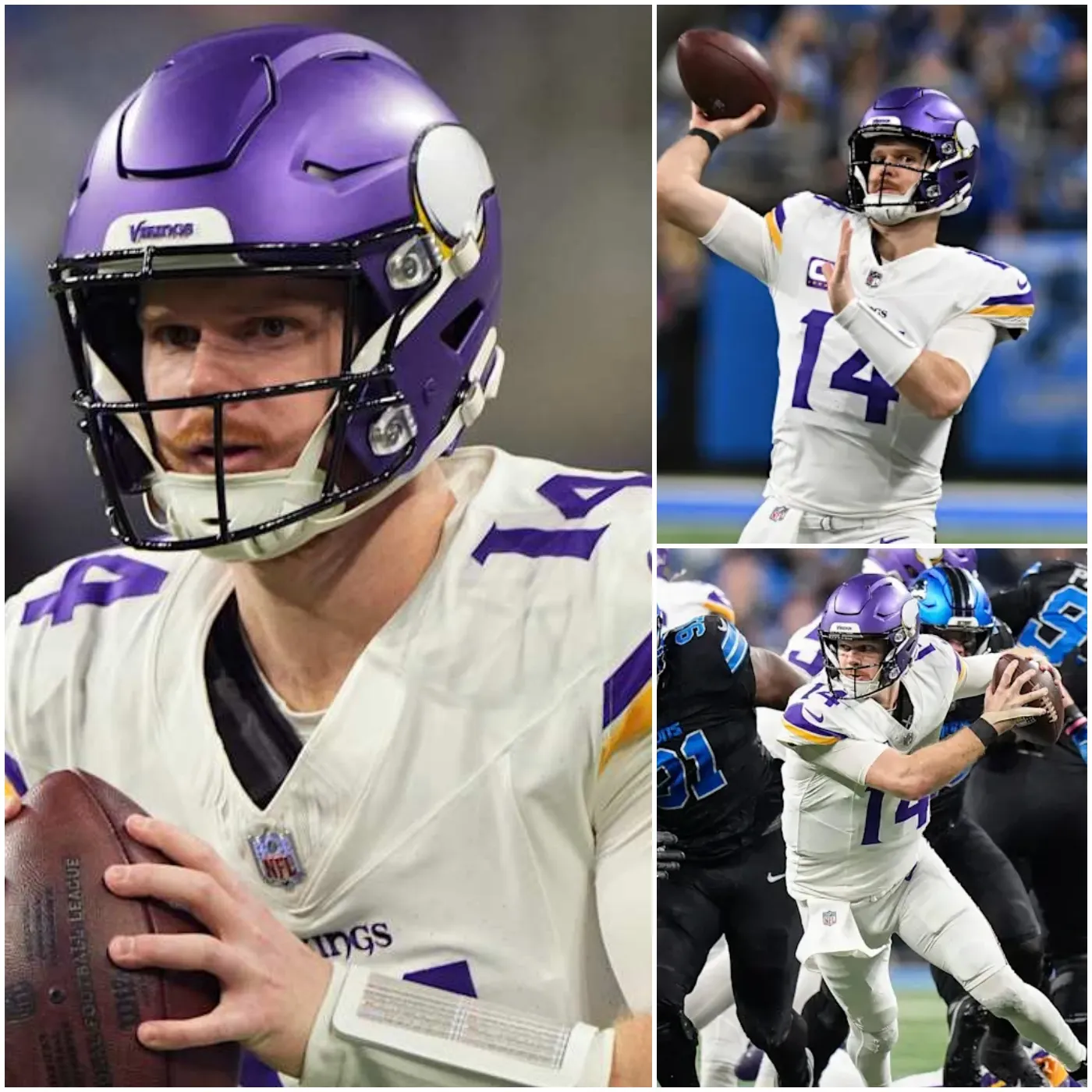 Vikings’ Nightmare Unfolds as Sam Darnold Faces Red-Zone Struggles in Crushing Loss to Lions
