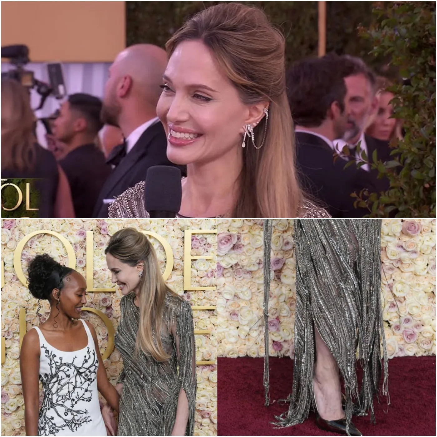 Angelina Jolie: A Goddess on the Red Carpet at the 2025 Golden Globe Awards