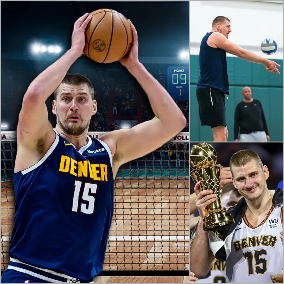 NBA fans are outraged as Nikola Jokic moves to volleyball court. Is He Bored of Being the NBA MVP