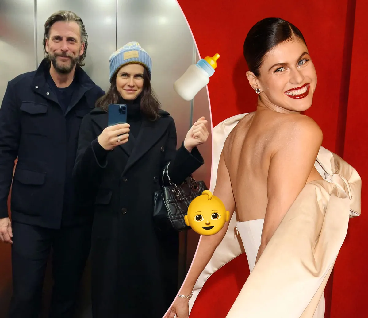 Alexandra Daddario Welcomes Her First Baby In Hilariously Festive Way! See  The Pic! - Perez Hilton