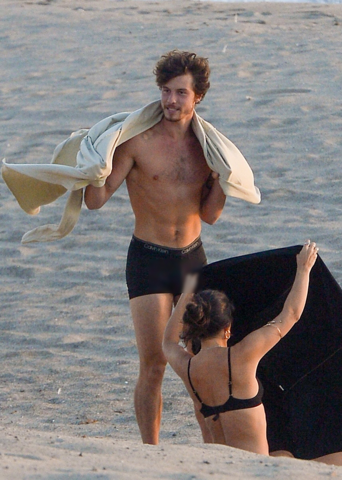 Shawn Mendes Spotted Vacationing With Girlfriend At Hotel's Private Pool