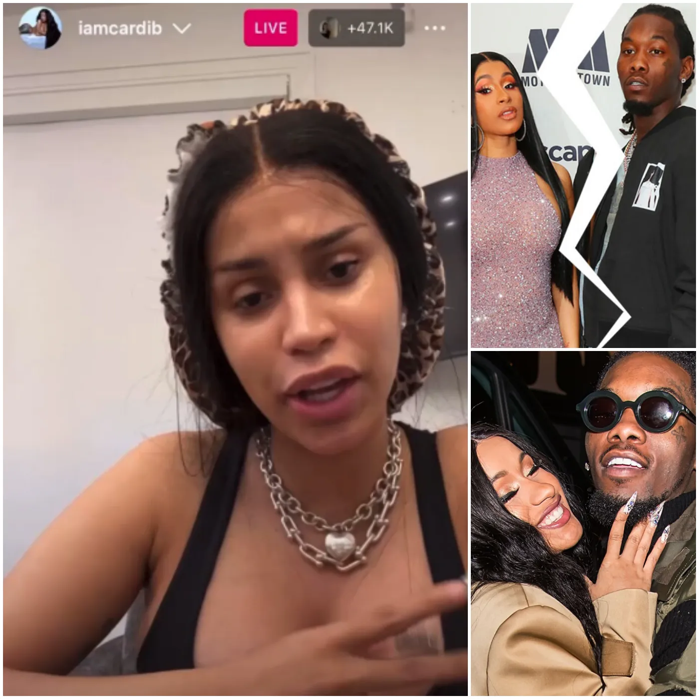 Cardi B shares her relationship with Offset from marriage to divorceon on Instagram Live