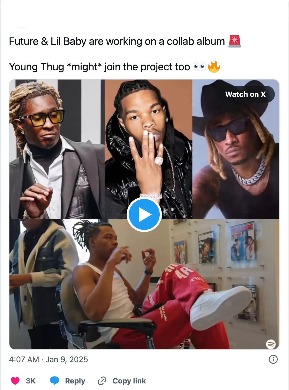 Lil Baby Teases Joint Project with Future: Will Young Thug Join the Party?