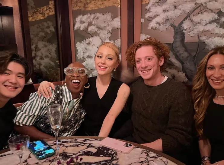 Ariana Grande and Ethan Slater Shine Together at the 2025 National Board of Review Awards