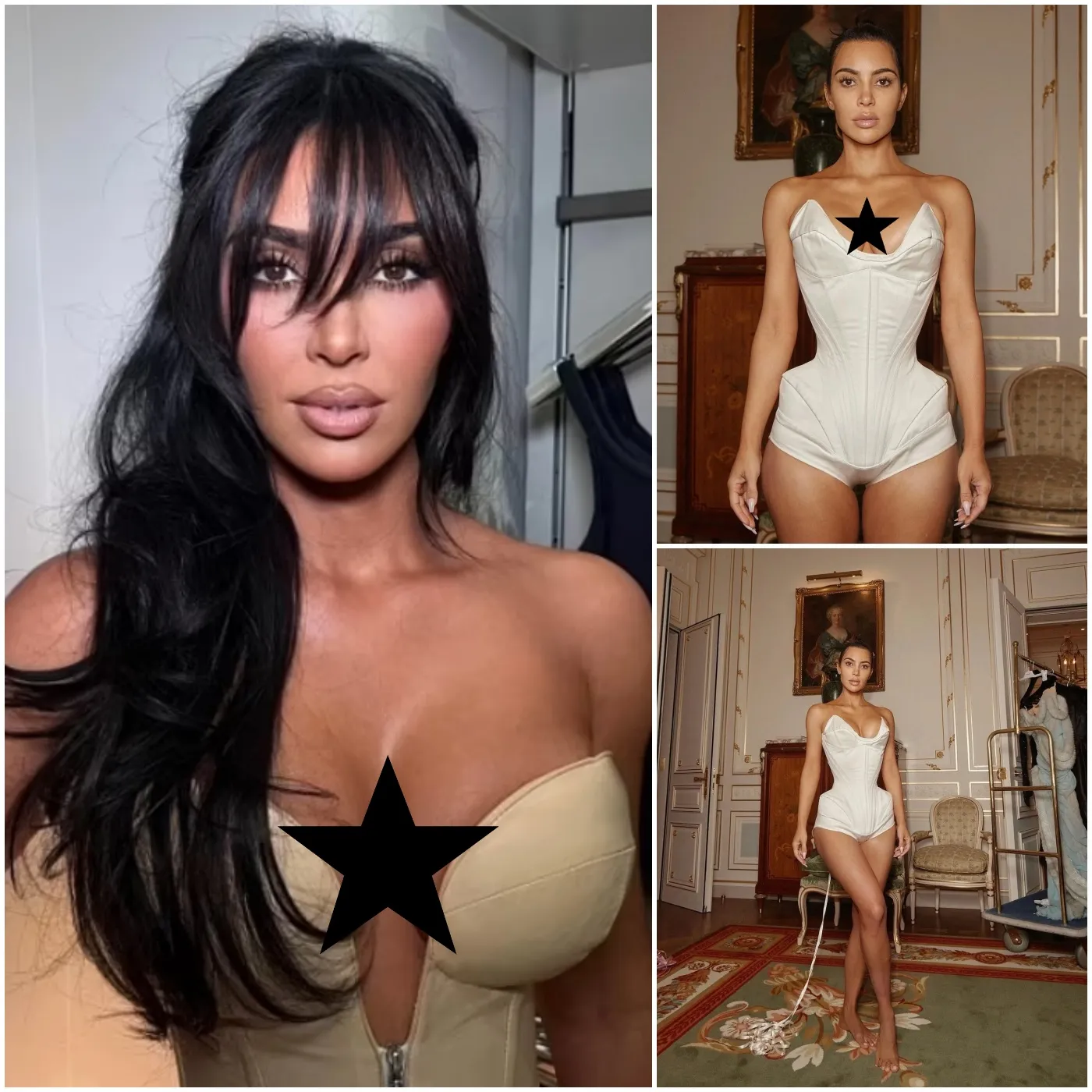 Kim Kardashian flaunts jaw-dropping waistline in corset!