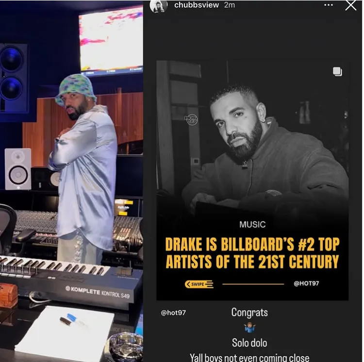 Chubbs Claps Back: Defending Drake’s Legacy After Major Billboard Achievement 3 Chubbs Claps Back: Defending Drake’s Legacy After Major Billboard Achievement