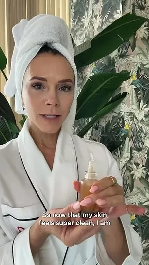 Victoria Beckham Reveals Her £435 Daily Skincare Essentials While Relaxing in £290 Robe