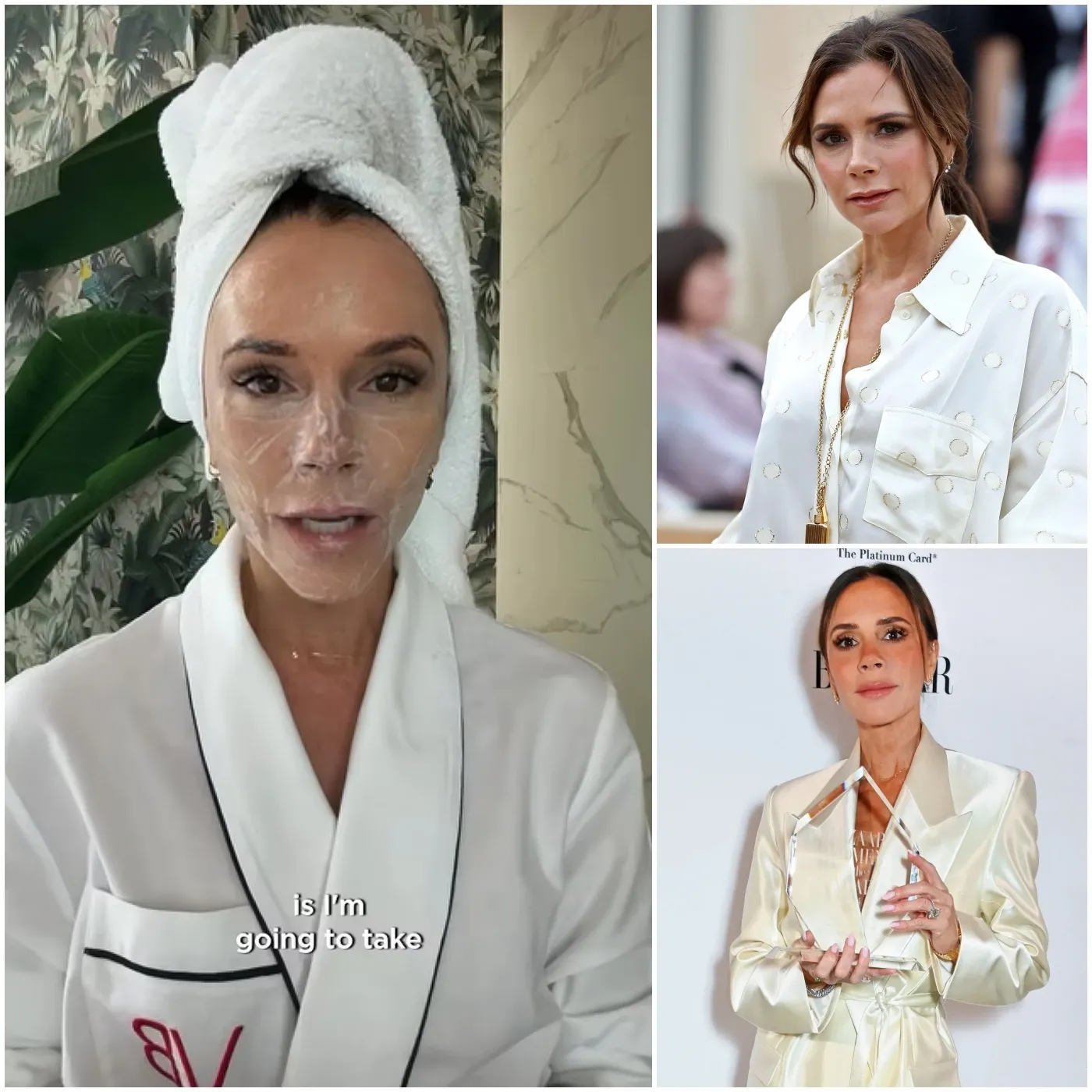 Victoria Beckham Reveals Her £435 Daily Skincare Essentials While Relaxing in £290 Robe