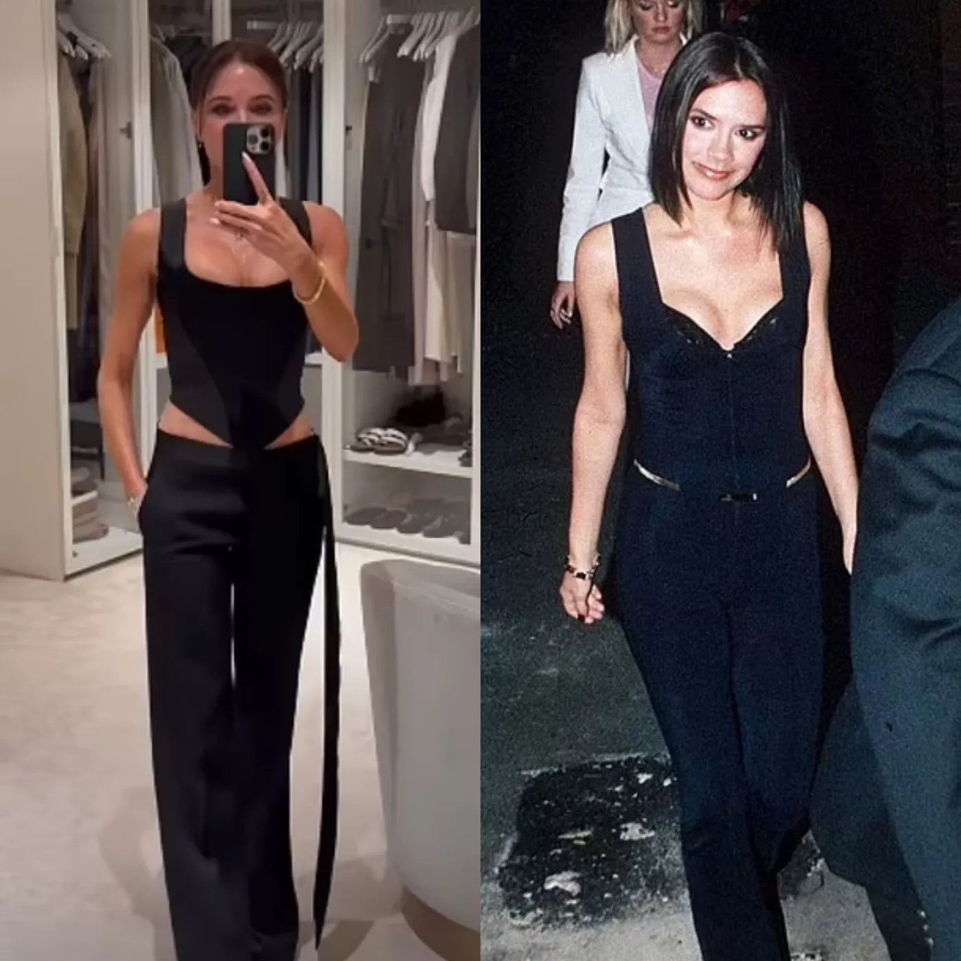 Victoria Beckham Channels 1997 Glam in Jaw-Dropping £1,180 Corset Look
