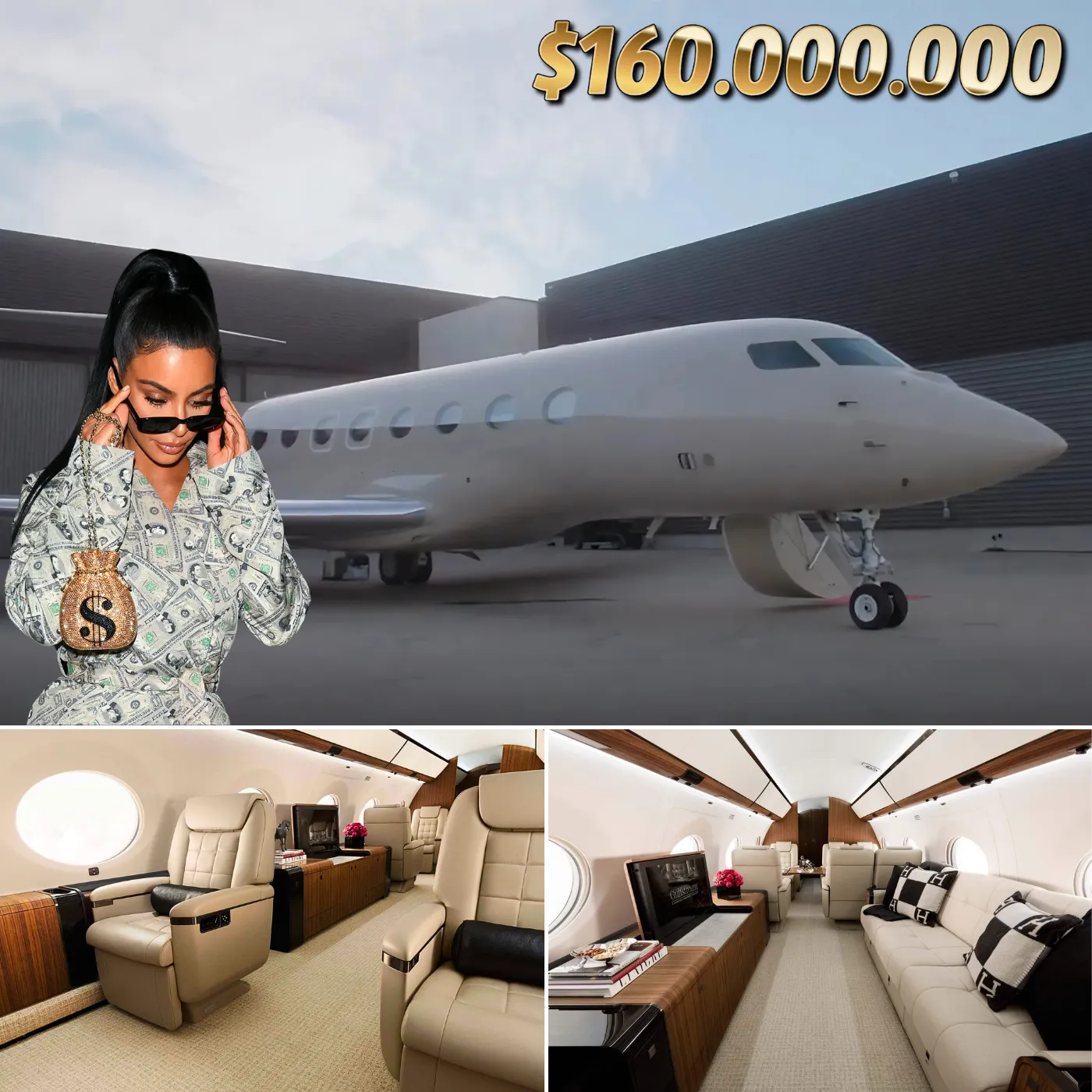 Kim Kardashian’s Skims Jet Is Not Just a Plane – It’s a $160 Million Masterpiece