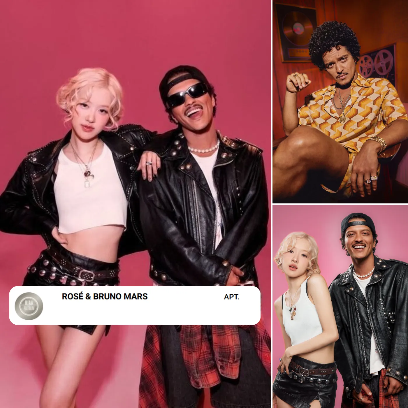 Bruno Mars Breaks Records with Platinum for Rosé’s APT Amid Fan Outrage