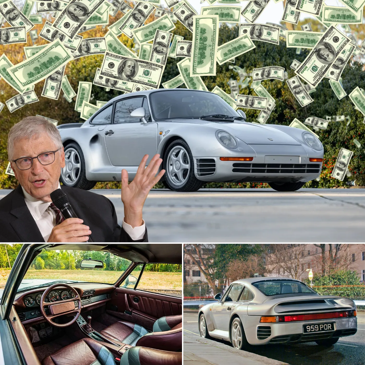 Bill Gates’ Ultra-Rare Porsche 959 Sparks Internet Frenzy Over Its $2 Million Price