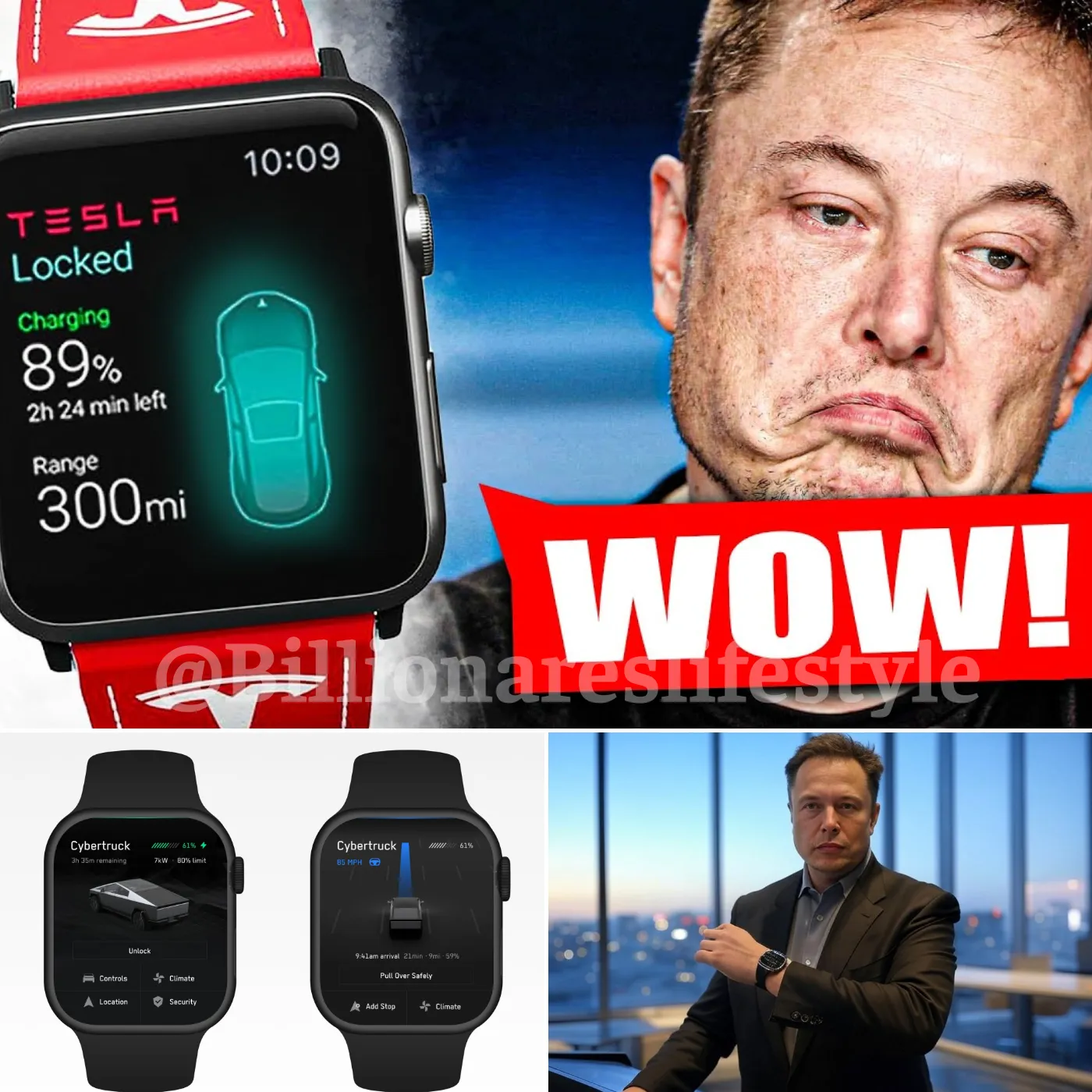 Elon Musk Shocks the World with Tesla’s First Smartwatch Reveal!