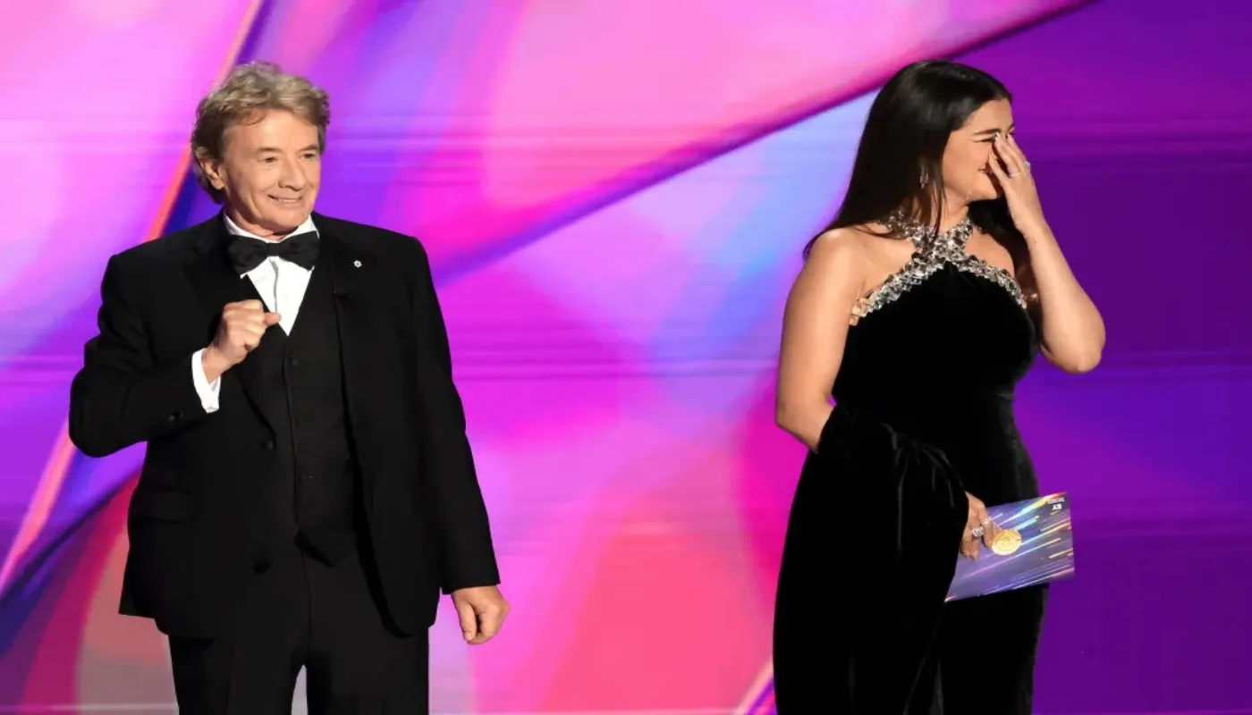 Selena Gomez Reveals Why Martin Short Is 'Unhappy' With Her Engagement to Benny Blanco 2 Selena Gomez Reveals Why Martin Short Is 'Unhappy' With Her Engagement to Benny Blanco