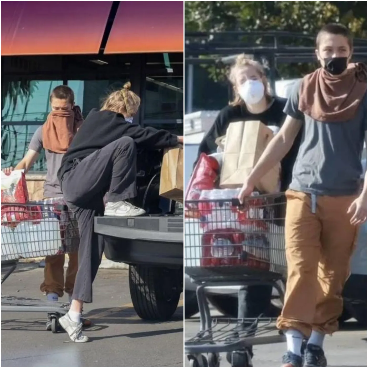 Are Angelina Jolie's Kids Putting on a Show After the Wildfires?