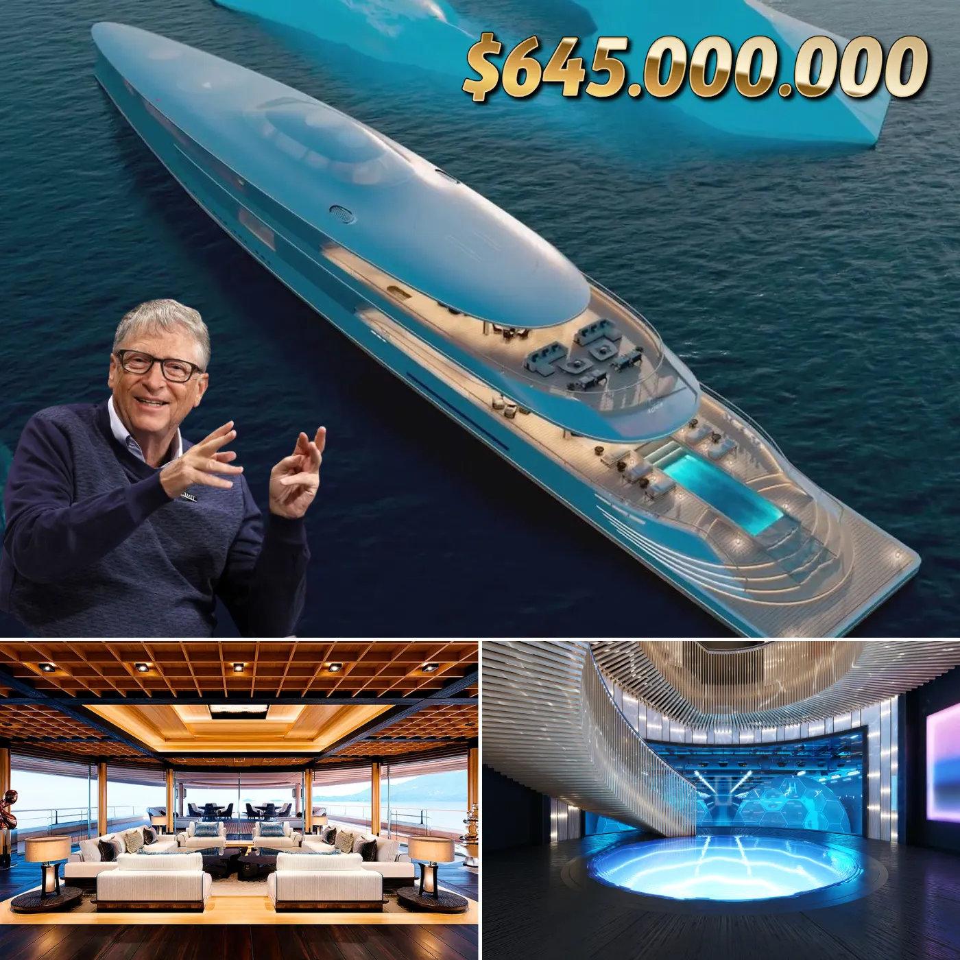 Bill Gates’ $645 Million Aqua Yacht Stirs Global Buzz About Billionaire Grandeur and Ingenuity