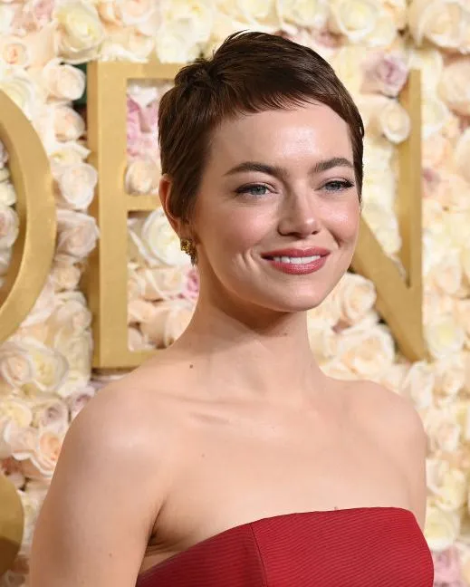 Emma Stone Pixie Cut Golden Globes 2025 Details, Photos