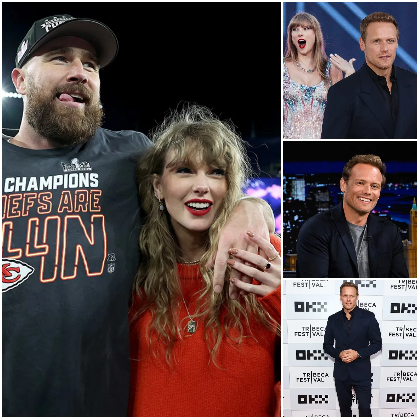 Sam Heughan Doubles Down on Bold Suggestion to Taylor Swift