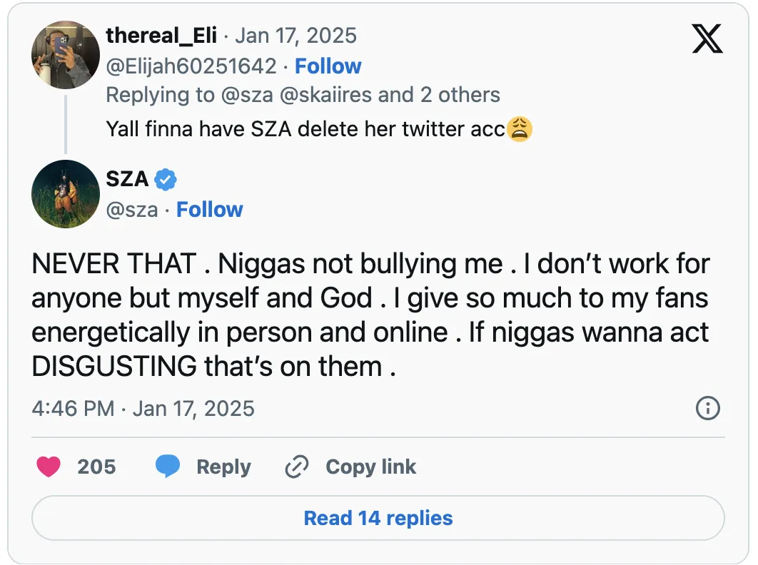 SZA Hits Back at ‘Ungrateful’ Fans Over Lana Deluxe Delays: “Punch Was Right”