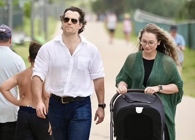 "Superman" Henry Cavill and Girlfriend Natalie Viscuso Step Out with Their Newborn in Australia