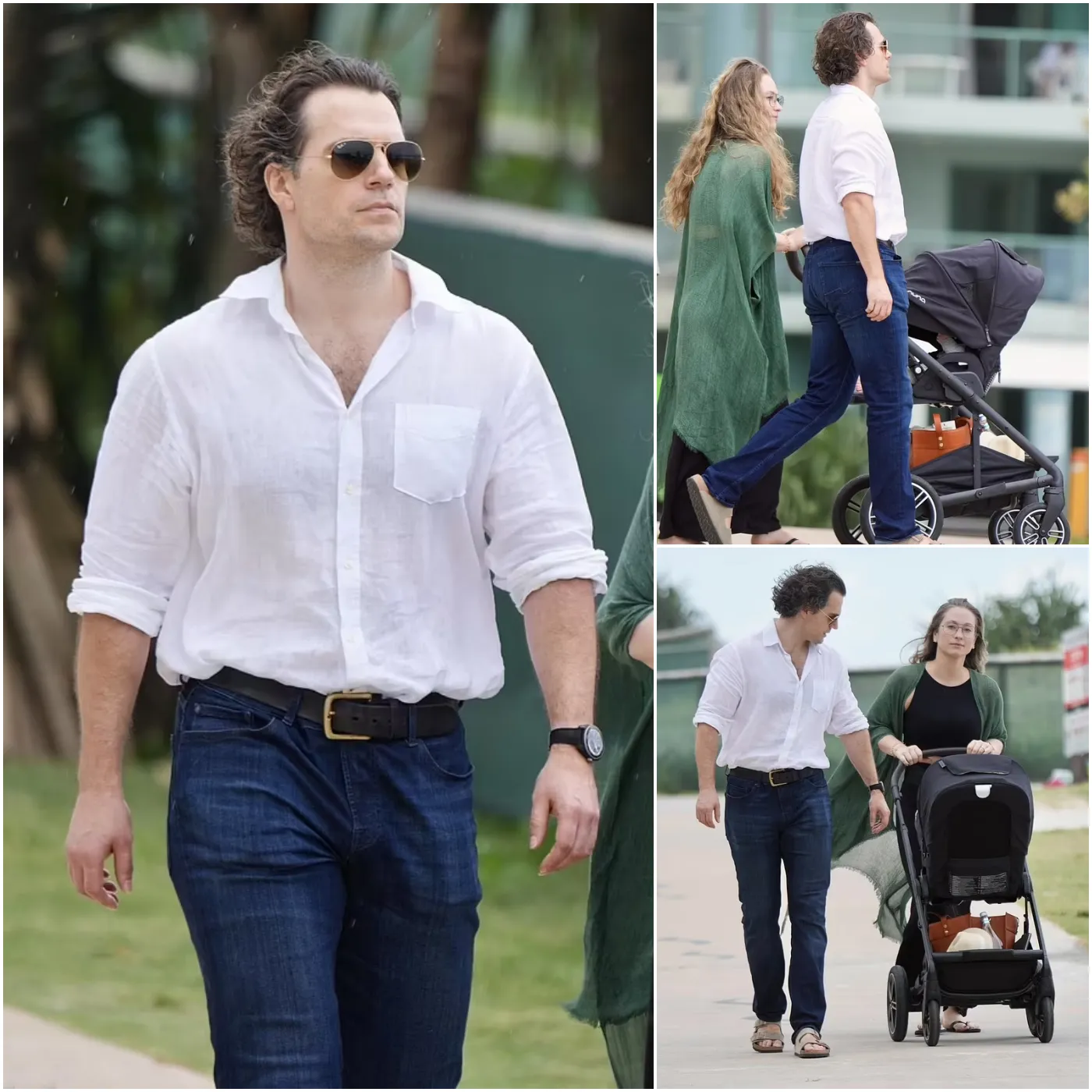 "Superman" Henry Cavill and Girlfriend Natalie Viscuso Step Out with Their Newborn in Australia