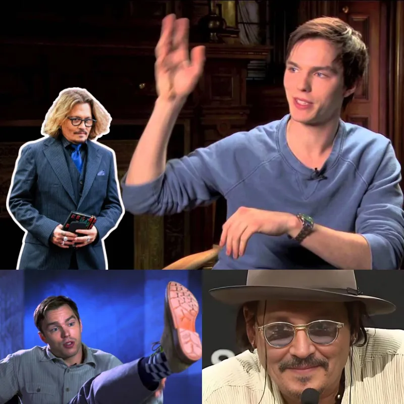 Hollywood is in turmoil. Nicholas Hoult mocks Johnny Depp, claiming he is going downhill fast.