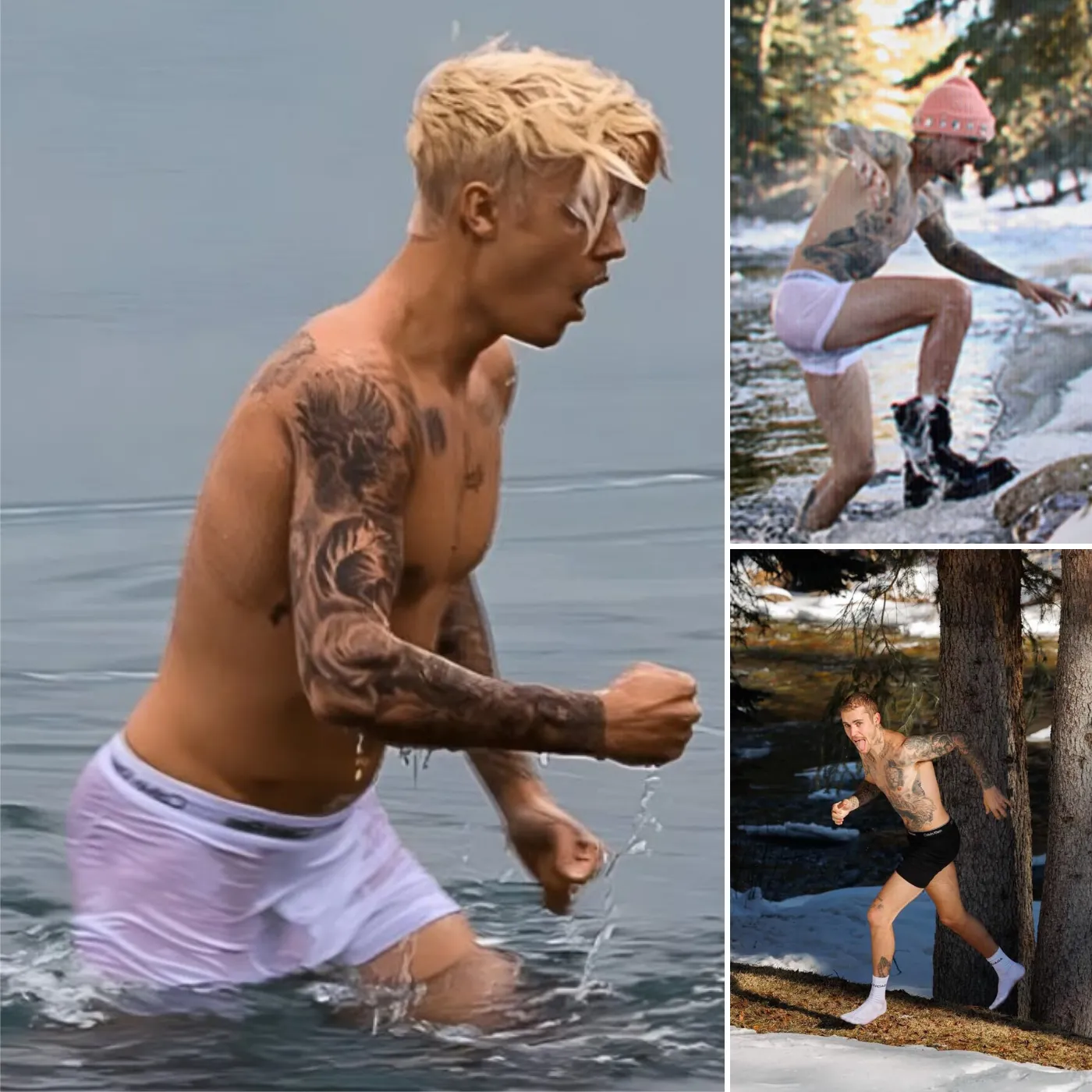 Is Justin Bieber Trying to Break the Internet with His Snowy Calvin’s Moment?