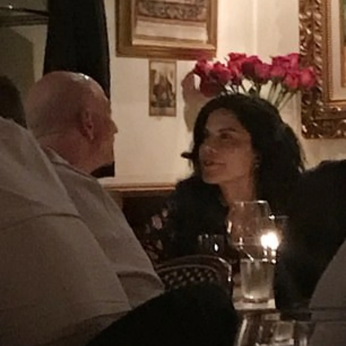 Lauren Sanchez sparkled in an adorable Dolce & Gabbana dress during a candlelit dinner with Jeff Bezos