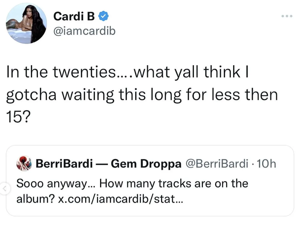 Cardi B Hits Back at ‘TikTok Rapper’ Insult with a $7 Million Offer: ‘I Could Retire You’
