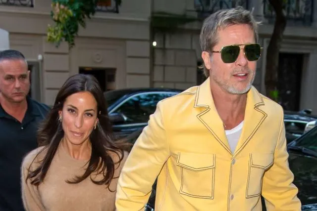 Brad Pitt Rocks Color of the Season in Butter Yellow Suit on Stylish Date  Night with Ines de Ramon