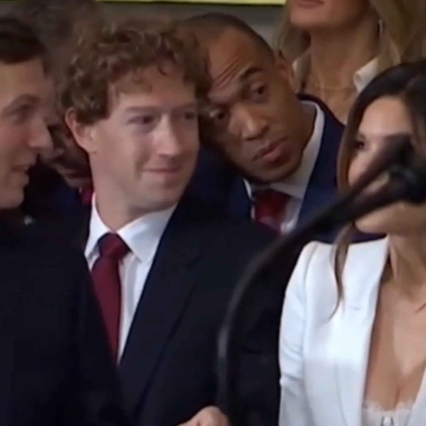 Mark Zuckerberg Stares at Controversial Jeff Bezos' Fiancée