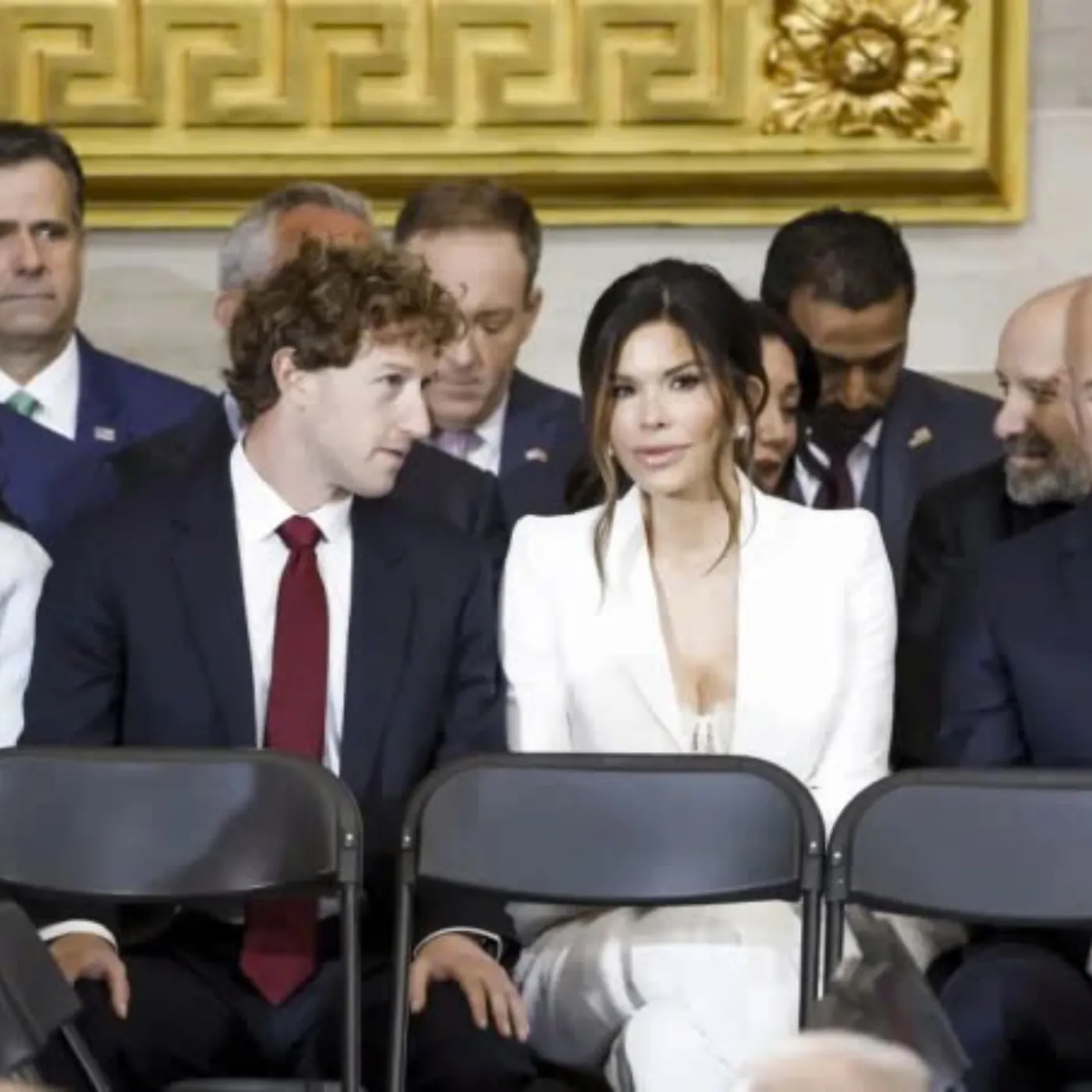 Mark Zuckerberg Stares at Controversial Jeff Bezos' Fiancée