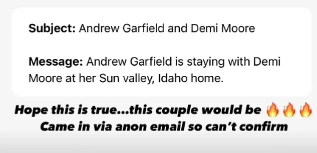 Demi Moore and Andrew Garfield Spark Dating Rumors: Hollywood’s Latest Unexpected Pair?