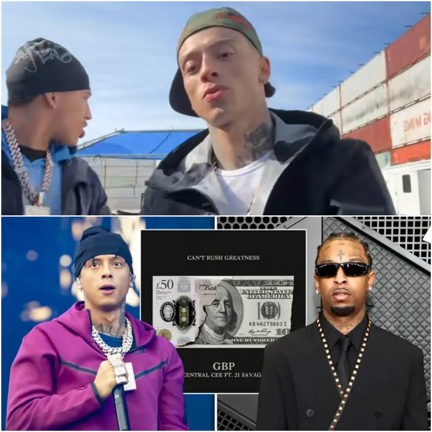 Central Cee with 21 Savage in New Chapter: "Can't Rush Greatness"