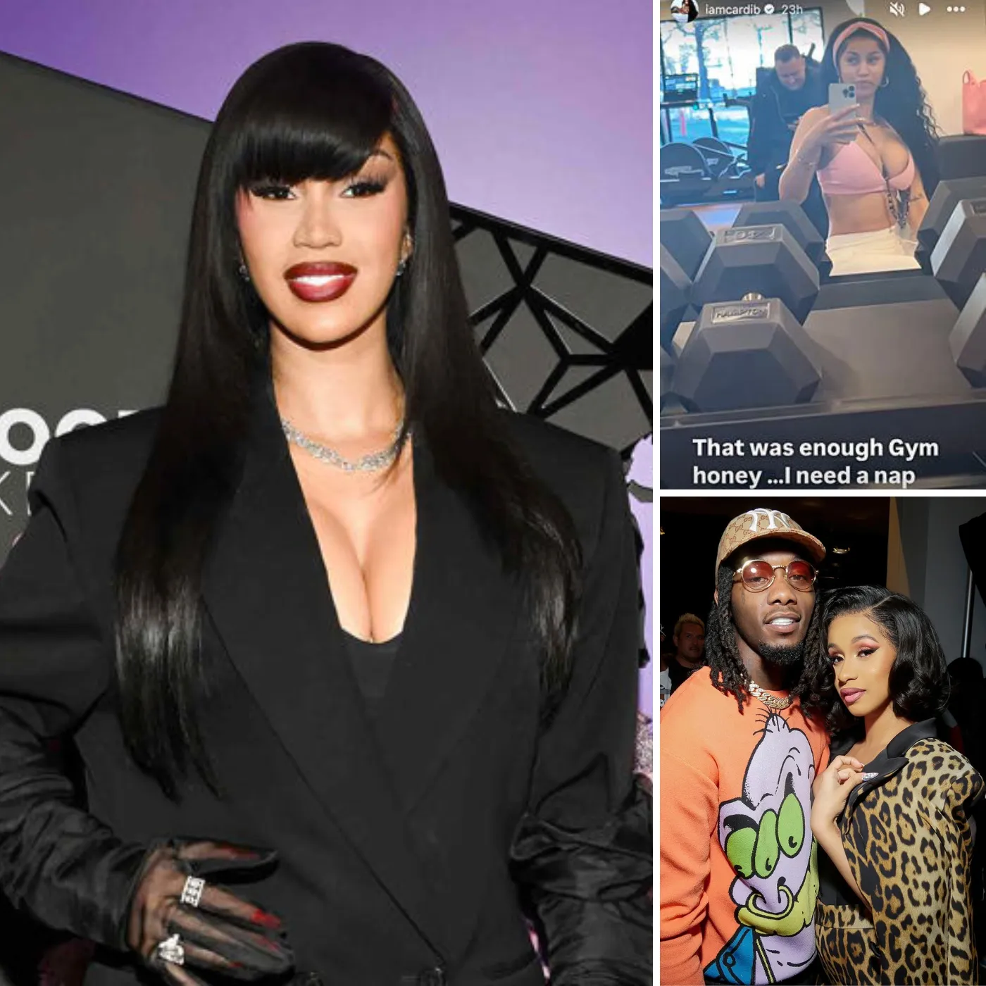 Cardi B Hits the Gym 4 Months After Giving Birth, to Get Back in Shape and Forget About Love