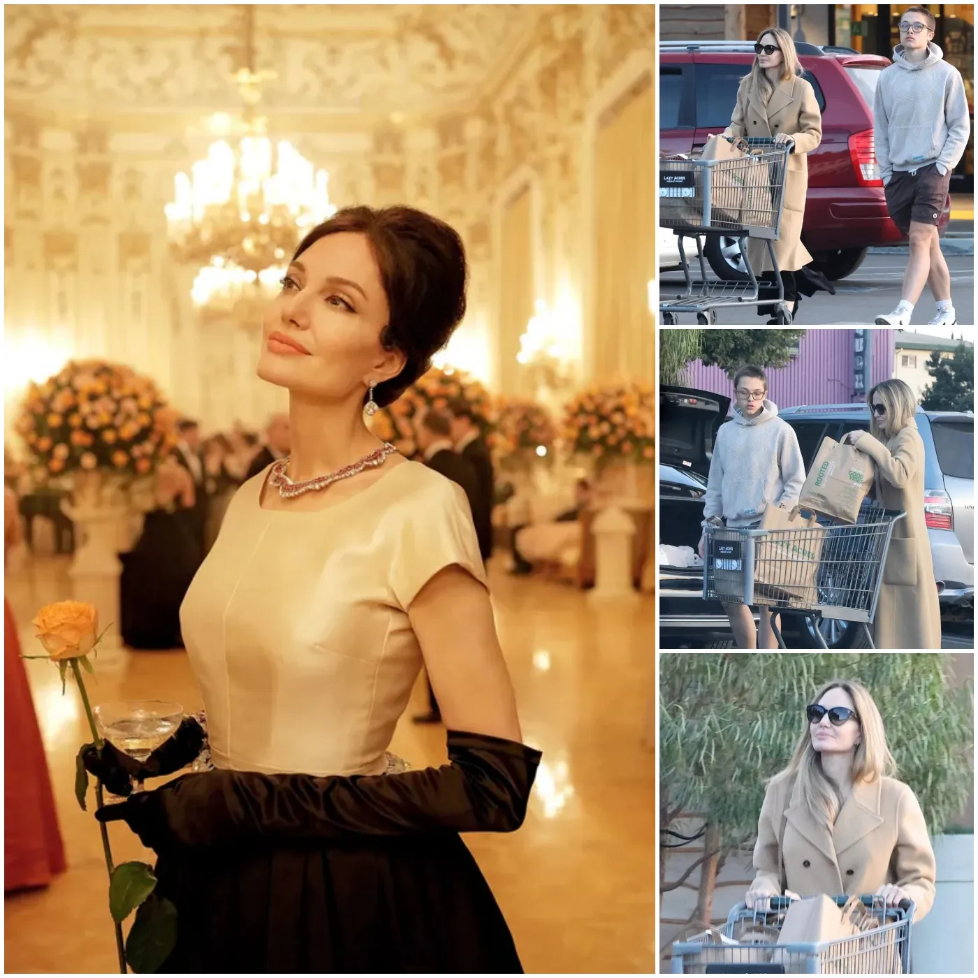 Angelina Jolie Spotted Shopping with Son Knox After Oscar Snub