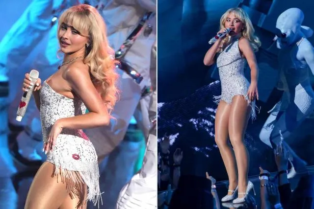 Should Sabrina Carpenter Apologize for Her GRAMMYs Bodysuit? The Controversy That Has Everyone Talking 2 Sabrina Carpenter Wears Dazzling Bodysuit for 2024 MTV VMAs Performance — And It Took Over 180 Hours to Make!