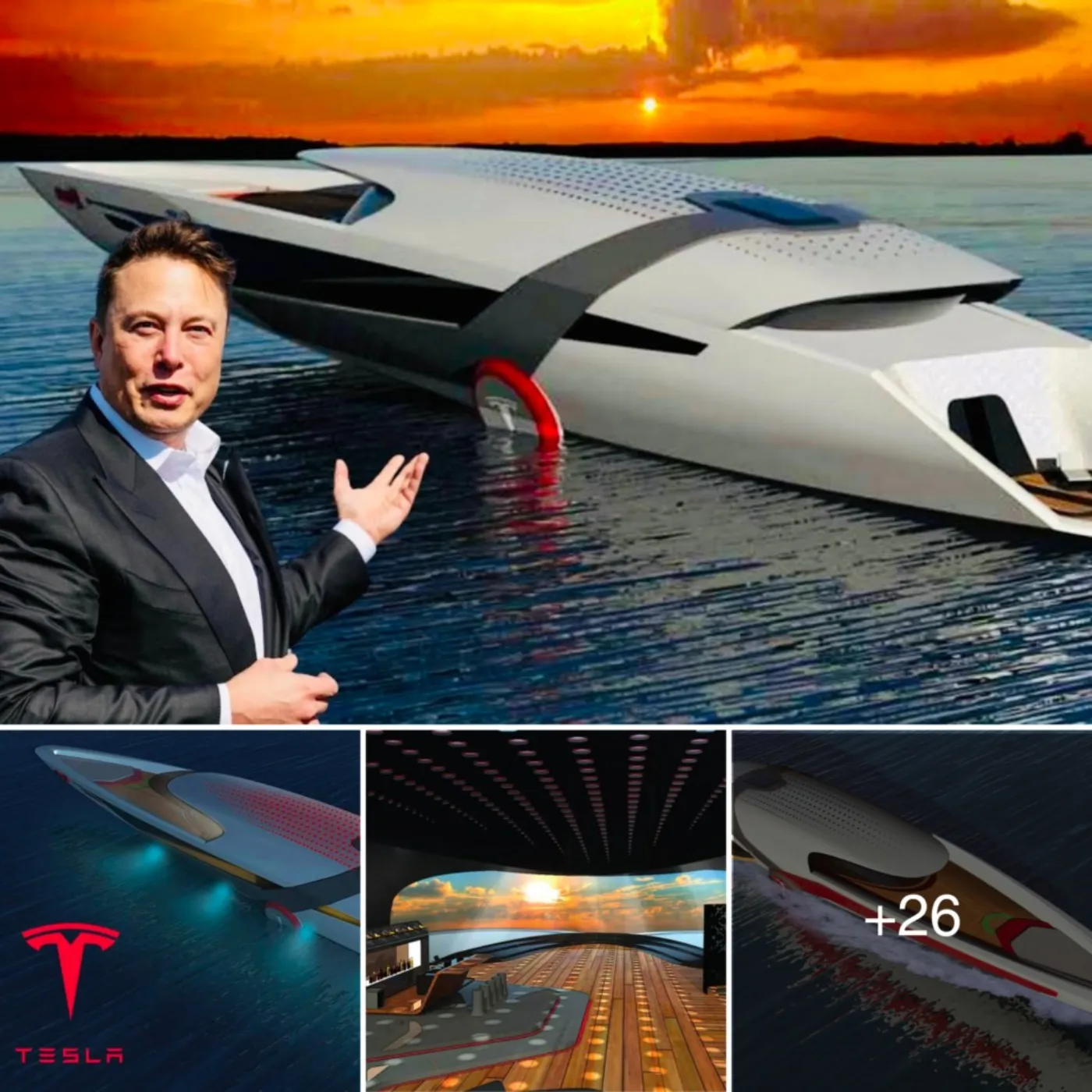 Elon Musk Makes Waves With His $100 Million Tesla Yacht—Take the Tour!