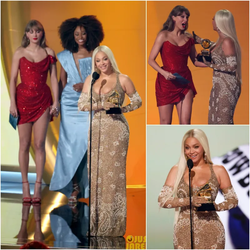 Beyoncé & Taylor Swift’s Viral Grammy Moment—What Did She Say Onstage?