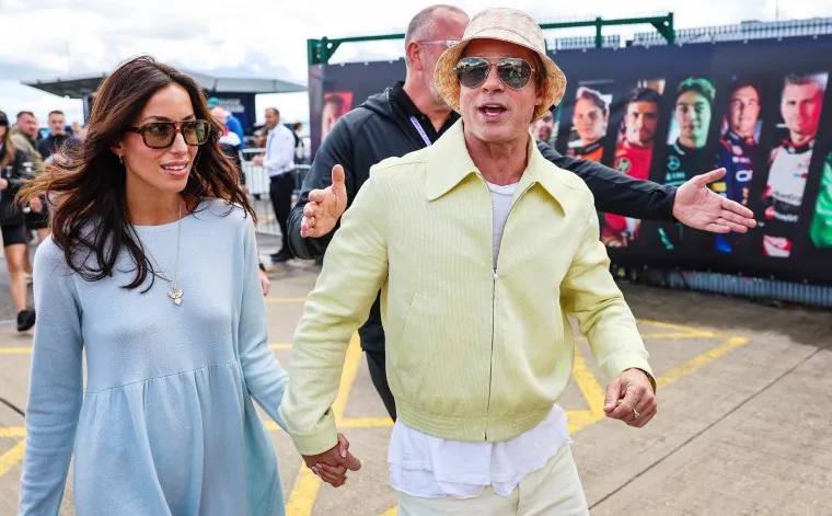 Brad Pitt Makes Red Carpet Debut with Ines De Ramon at Venice Film Festival