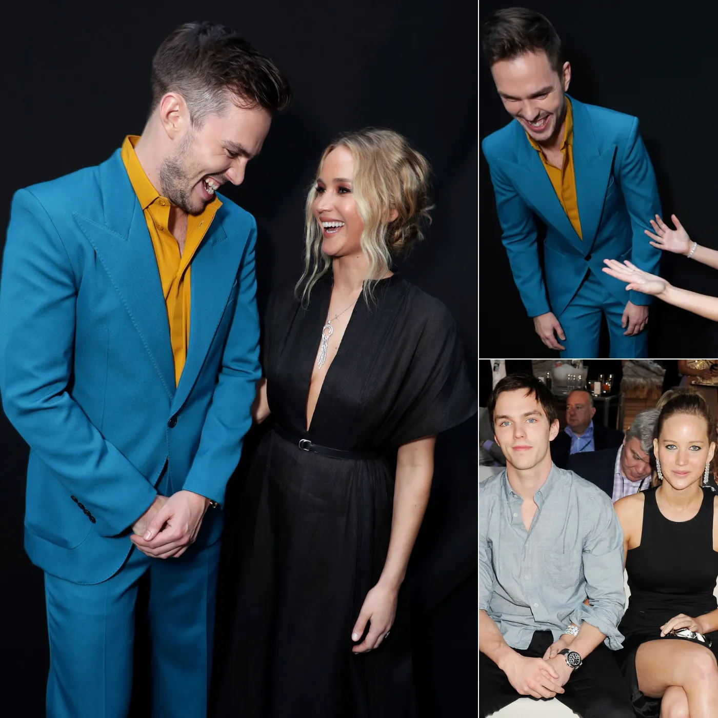 Nicholas Hoult couldn't hide his excitement when he met his ex-girlfriend Jennifer Lawrence. Is the old love still lingering