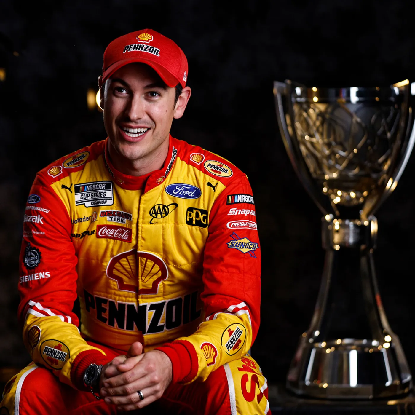 Joey Logano Fires Back at Critics 'I Can't Hear It Because My Trophies Echo Around Me' 2 Joey Logano Fires Back at Critics 'I Can't Hear It Because My Trophies Echo Around Me'