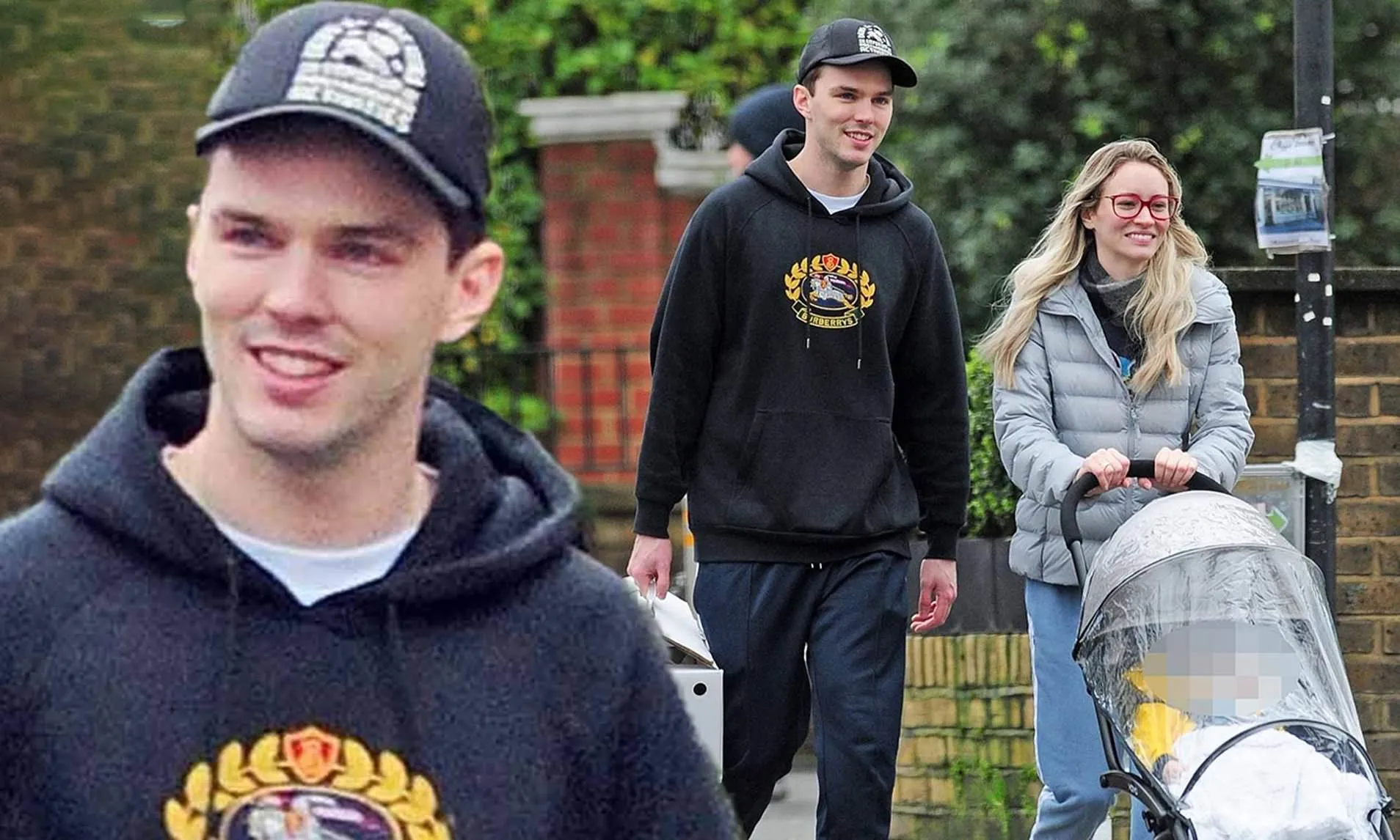 Nicholas Hoult is spotted for FIRST TIME with his baby with Bryana Holly.