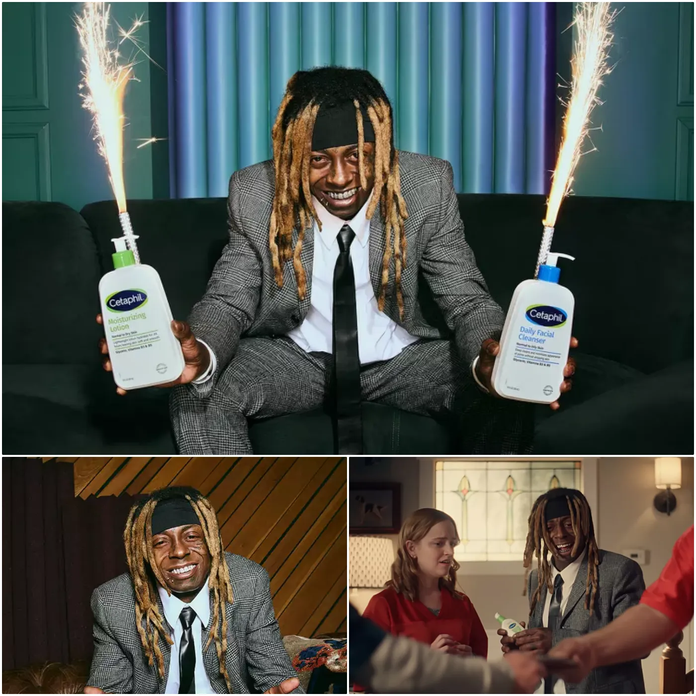 Lil Wayne "Mocks" Super Bowl 2025 in New Cetaphil Commercial